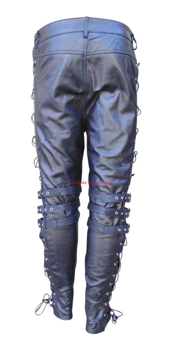Leather Trouser With Metal Works