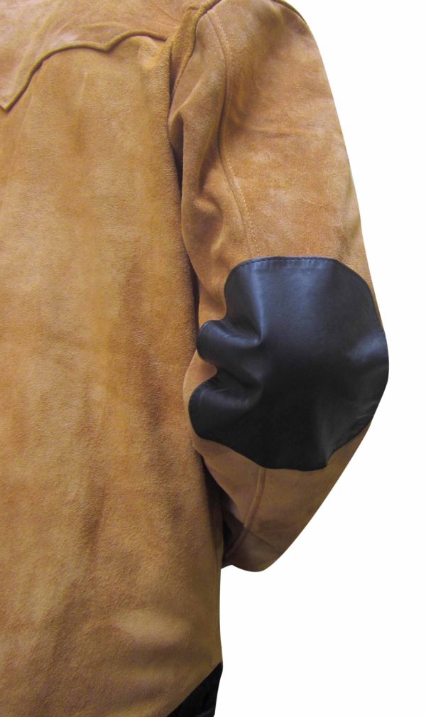 Leather Shirt With Upper Suede Leather- Sheep Nappa -Custom Made To Order