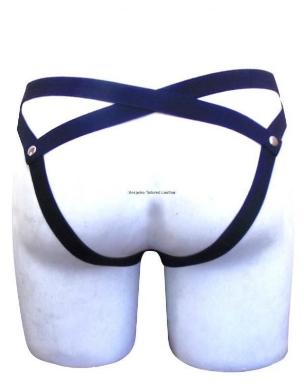 Leather Jockstrap With Front Lace (Custom Made To Order)