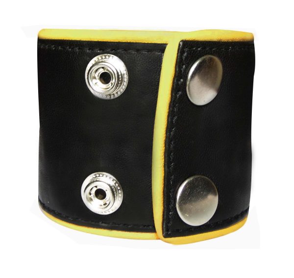 Leather Wristband With Rivits & Eyelets Custom Made To Order