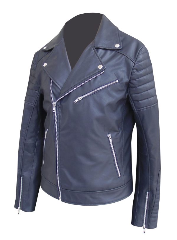 Man's bistro style leather jacket(Custom Made To Order)
