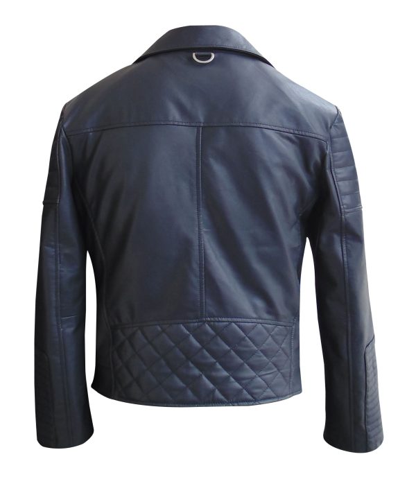 Man's bistro style leather jacket(Custom Made To Order)