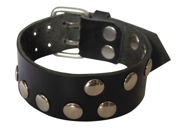 Leather Wristband With Studs Custom Made To Order