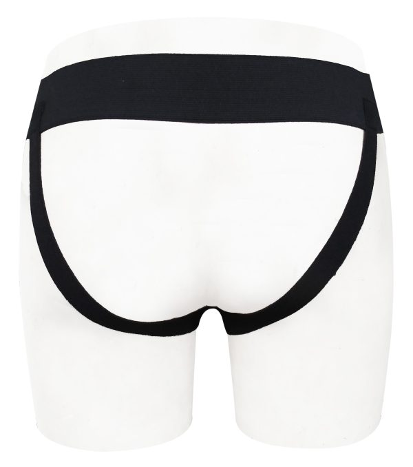 White Leather Jocks with Metal Stud on Front Stripe(Custom Made to Order)